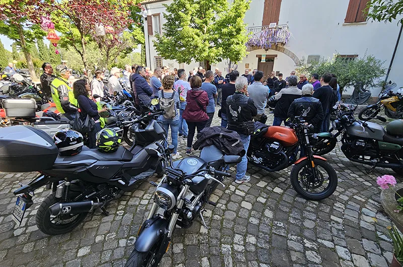 Il moto raduno organizzato alla festa di Sant'Eurosia di Castelvecchio